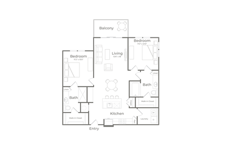 bedroom floor plan | the mansions on the park